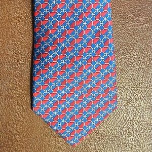Hermes tie - red, blue and white